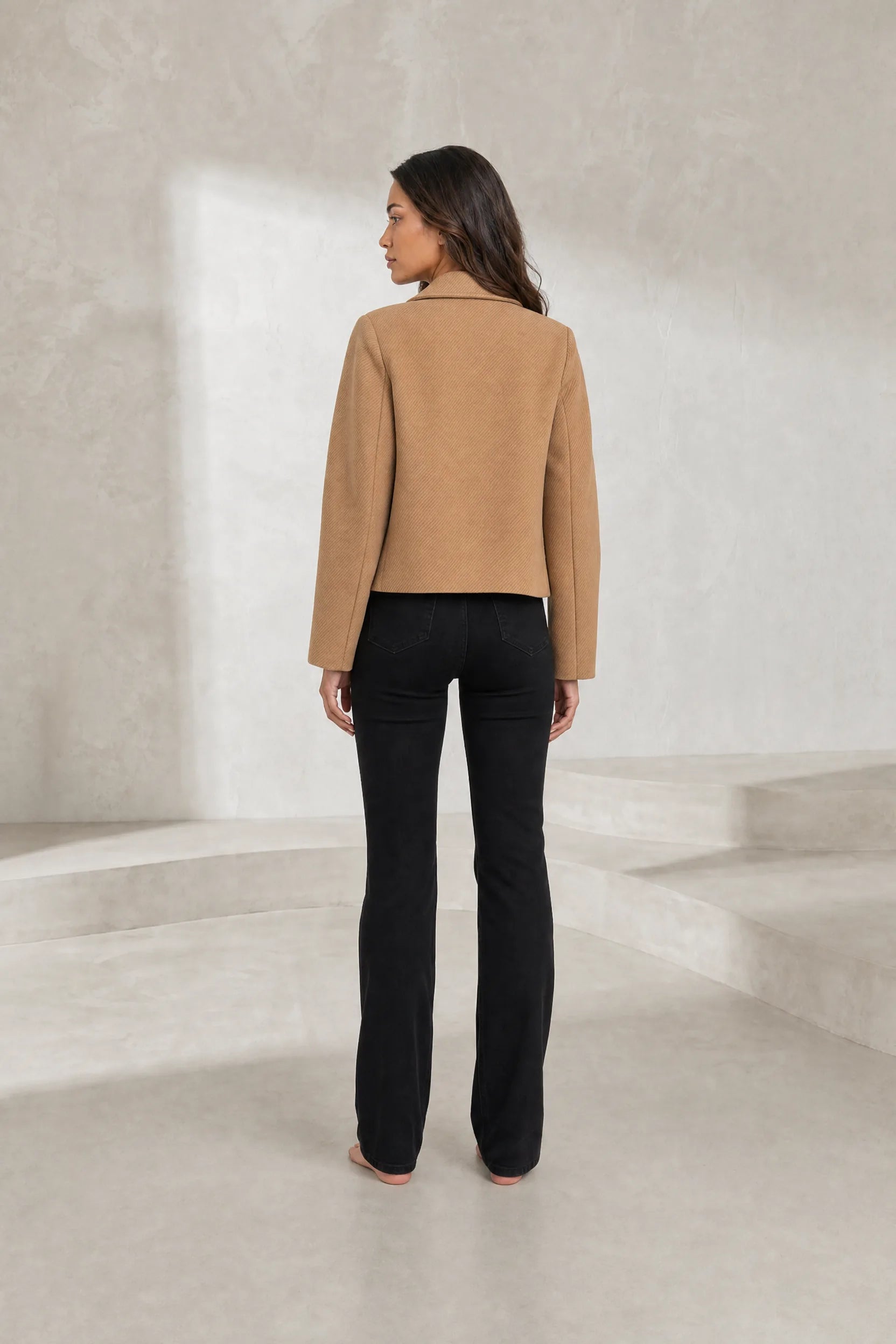 Blazer court ample à double boutonnage | Lounelle Paris