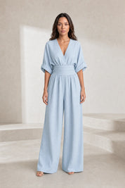 Combinaison col V taille haute | Lounelle Paris