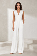Flowing V-neck jumpsuit
