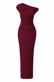 Robe longue asymétrique moulante | Lounelle Paris