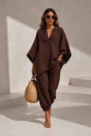 Ensemble fluide col V | Lounelle Paris