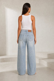 Jean bleu clair coupe ample | Lounelle Paris