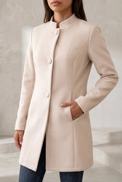 Manteau mi-long à col montant | Lounelle Paris