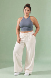 Pantalon large à cordon | Porté sur une silhouette plus ronde | Lounelle Paris