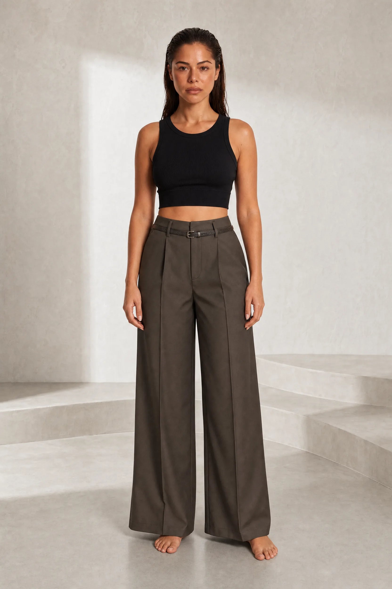 Pantalon large taille haute | Lounelle Paris