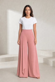 Pantalon large taille haute fluide | Lounelle Paris