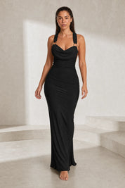 Robe longue col bénitier dos nu | Lounelle Paris