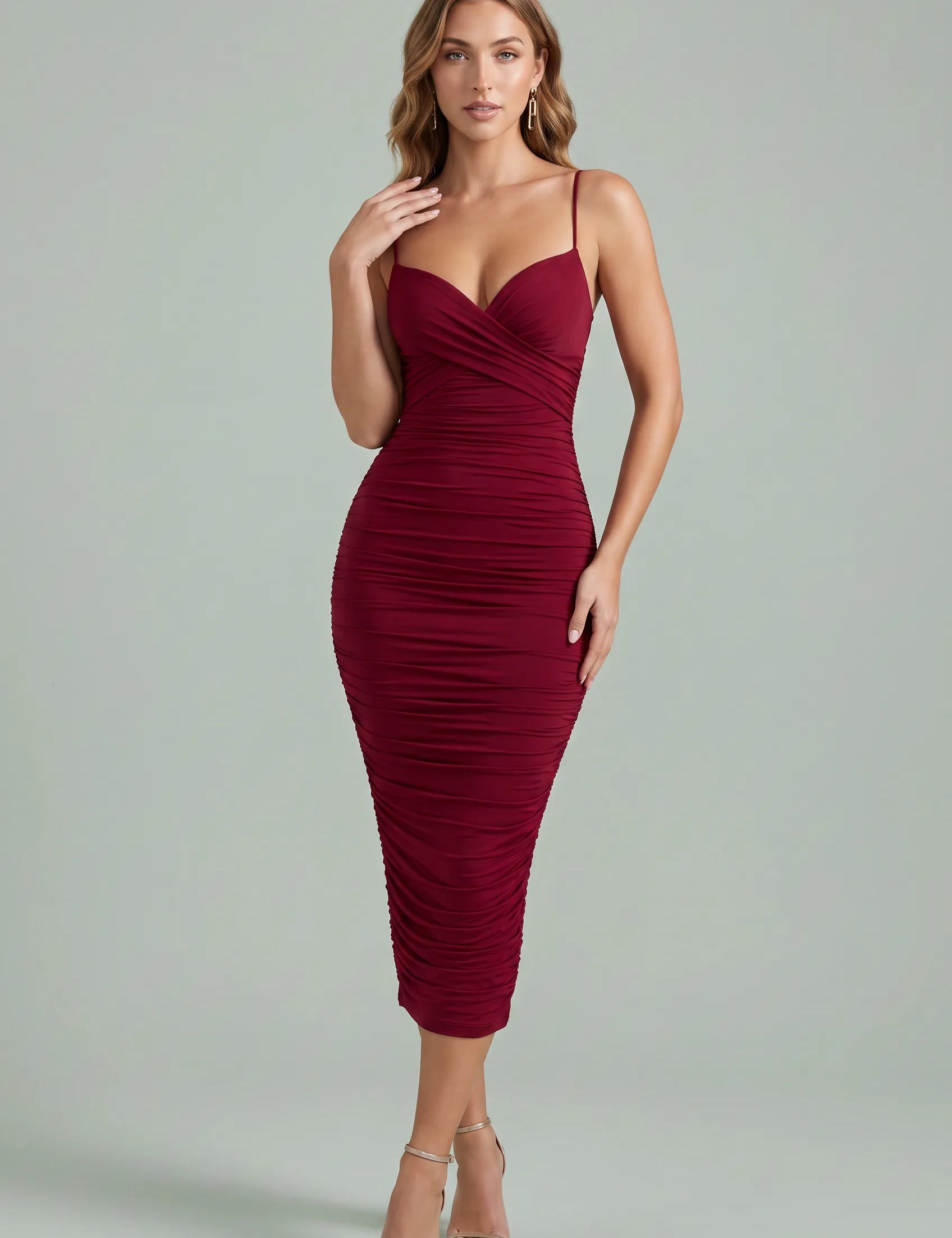 Robe moulante dos nu | Vue de face | Lounelle Paris