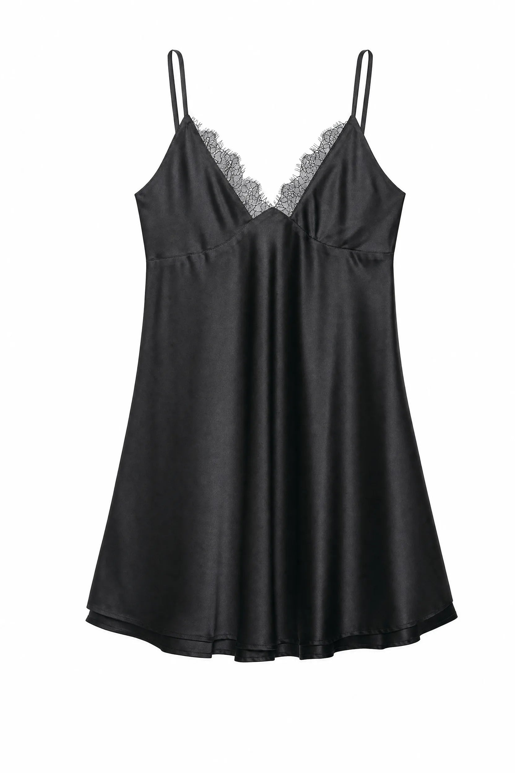 Robe nuisette col V dentelle | Lounelle Paris
