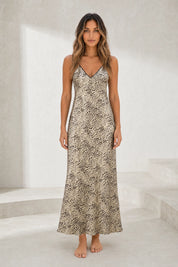 Robe nuisette léopard dos ouvert | Lounelle Paris