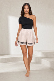 Short abricot ample taille haute | Lounelle Paris