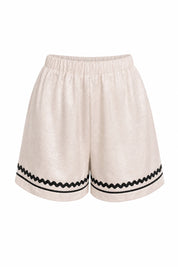 Short abricot ample taille haute | Lounelle Paris