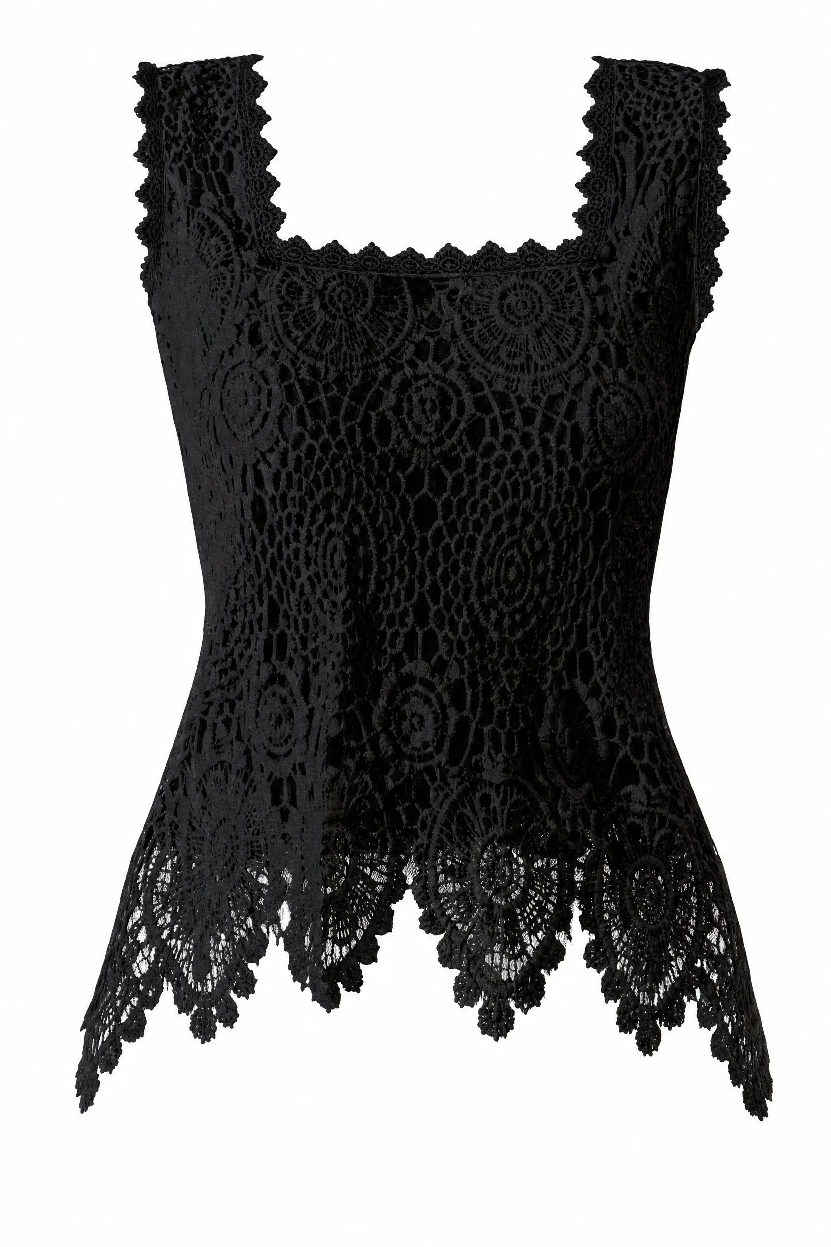 Top en dentelle encolure carrée | Lounelle Paris